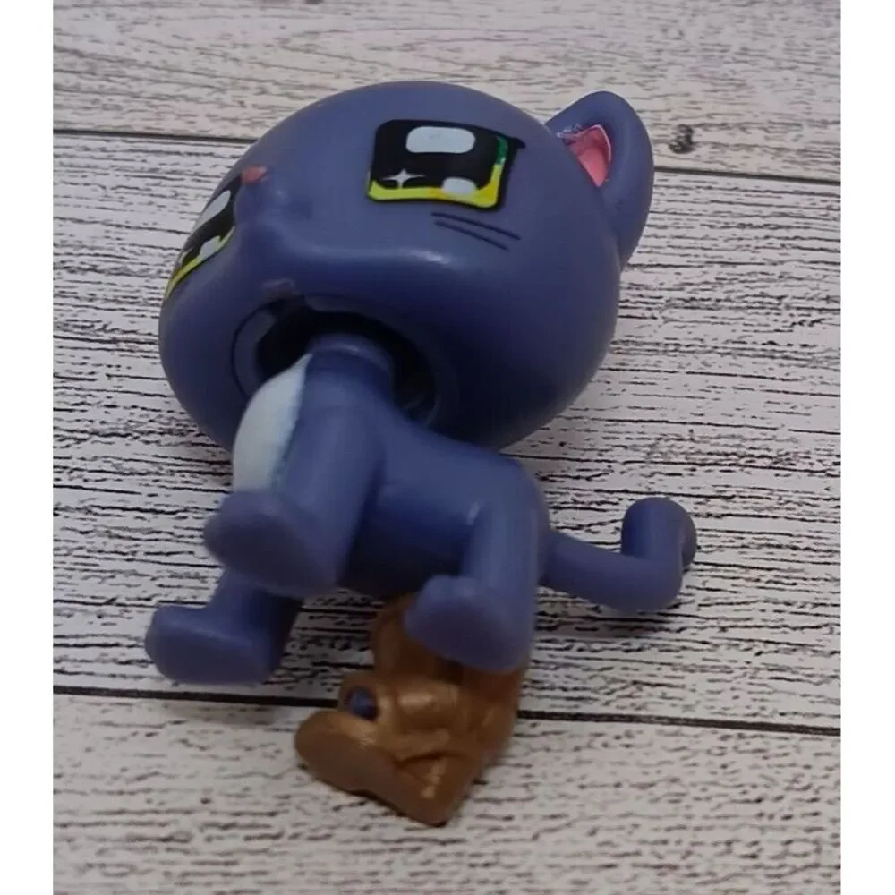 Boxy Girls Pets Mini Purple Cat 1 1/2